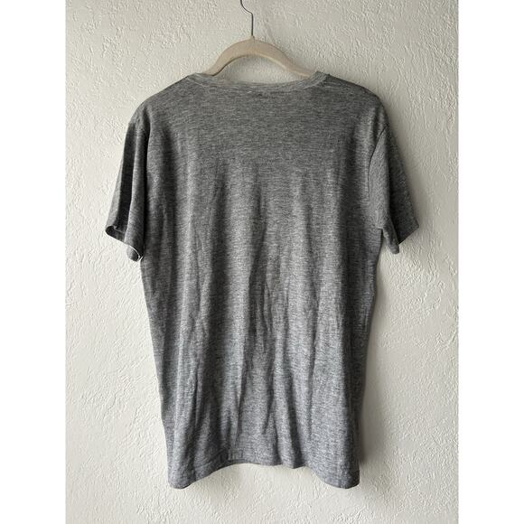 Vintage 80s Palmerton Shirt Size Medium USA Single Stitch Paper Thin Soft Gray - Picture 2 of 16